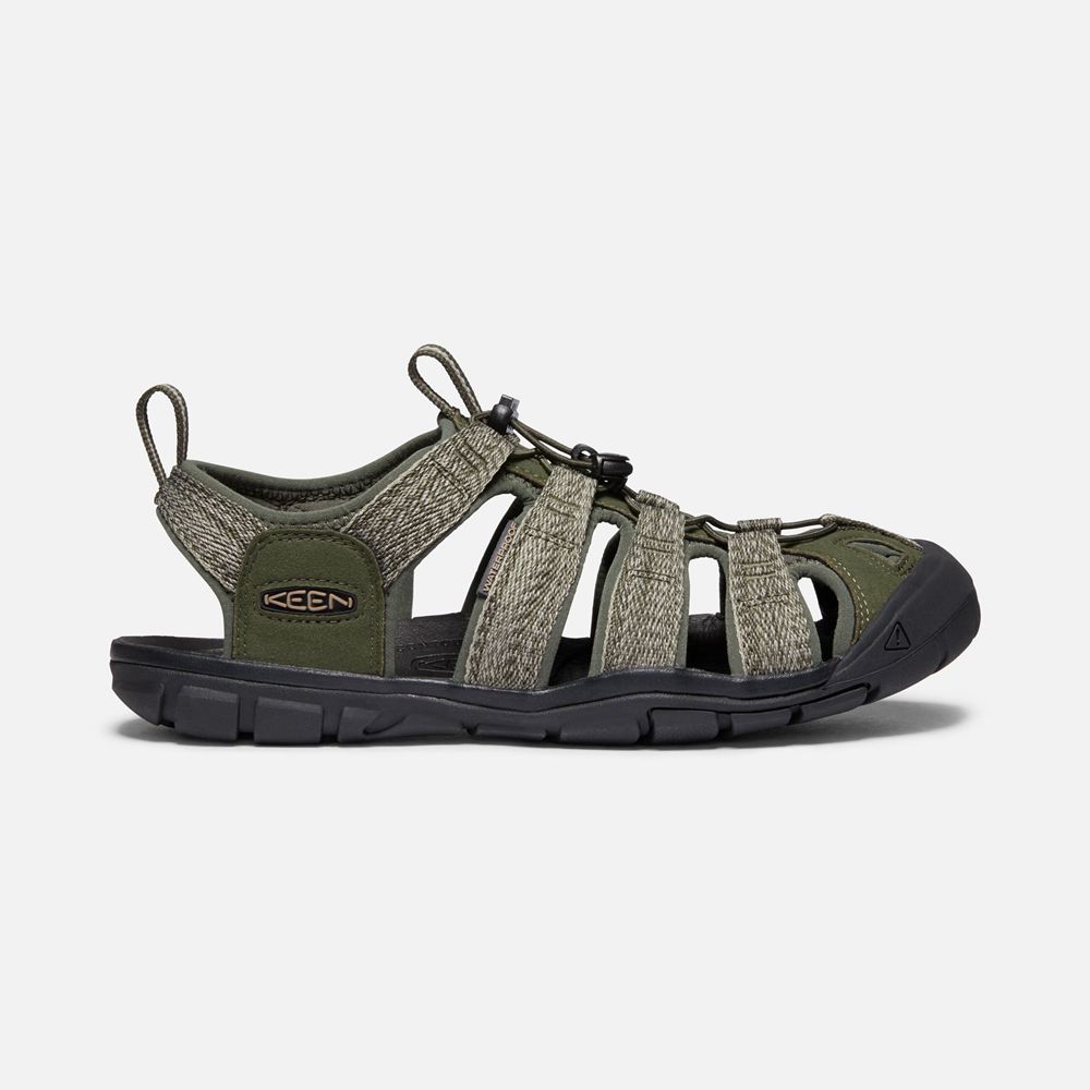 Keen Outdoor Sandalet Erkek Zeytin Yeşili - Clearwater Cnx - Türkiye XWEU62431